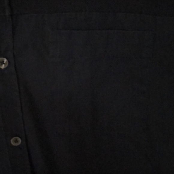 French connection.  Black short sleeve button down.  Great condition! - Picture 3 of 4